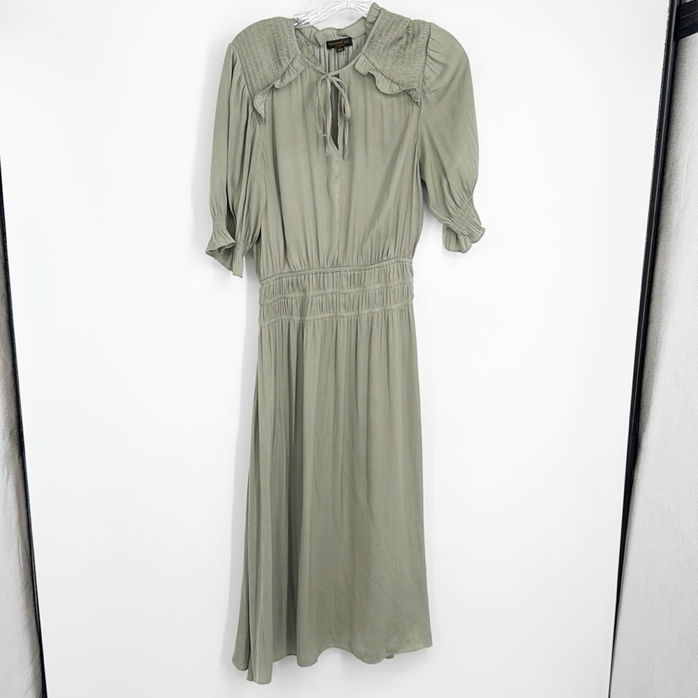 Anthropologie Current Air Sage Green Midi Dress - Picture 8 of 13
